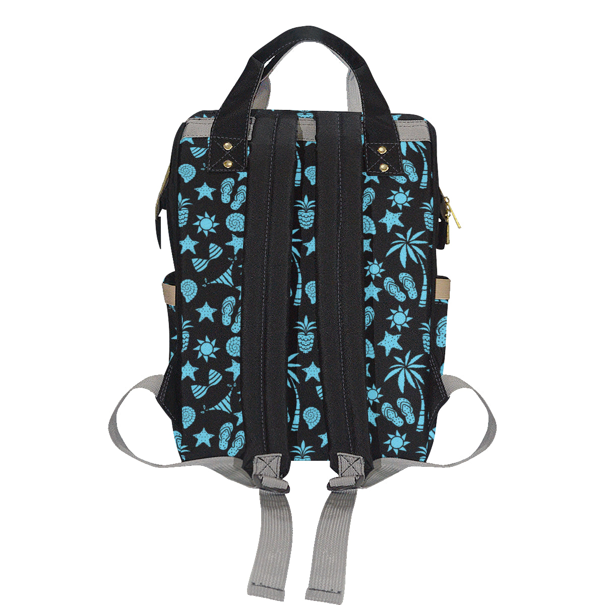 Beach Scene Pattern Print Design 03 Diaper Bag Backpack