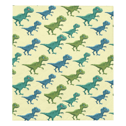 T Rex Pattern Print Design A04 Premium Quilt