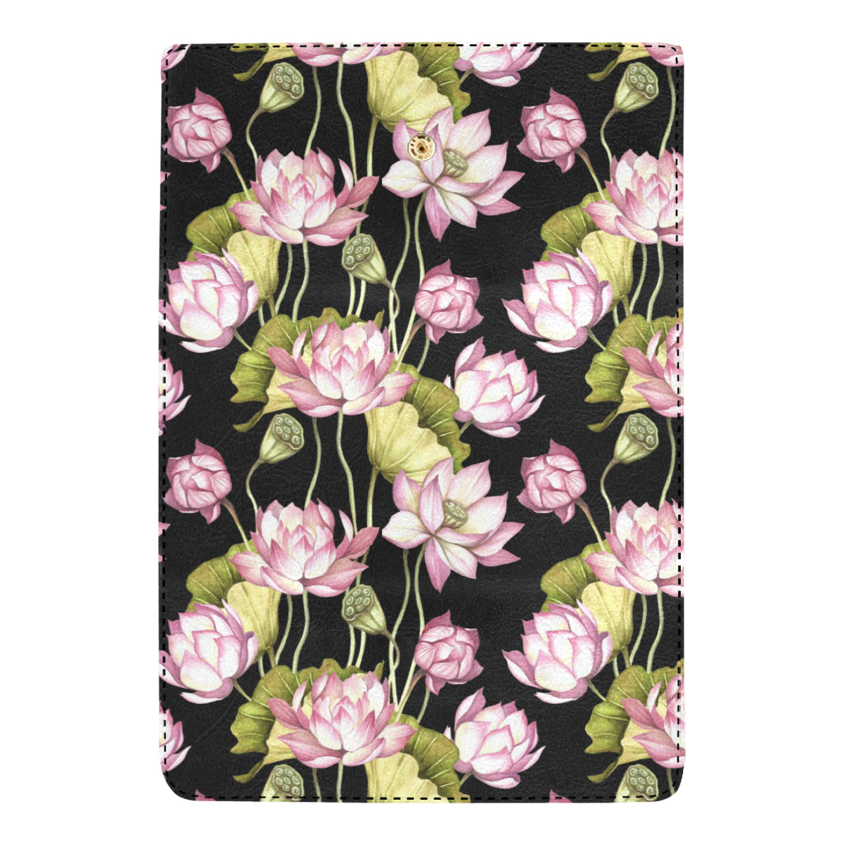 Water Lily Pattern Print Design WL06 Women's Trifold Wallet