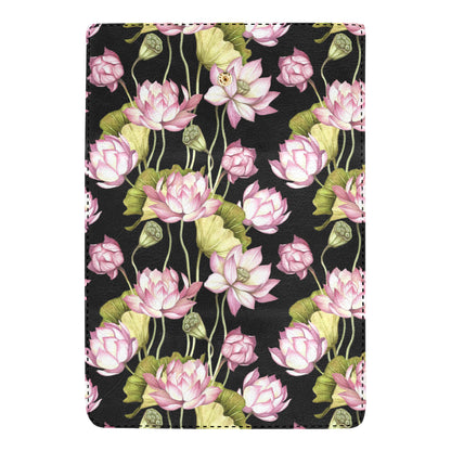 Water Lily Pattern Print Design WL06 Women's Trifold Wallet
