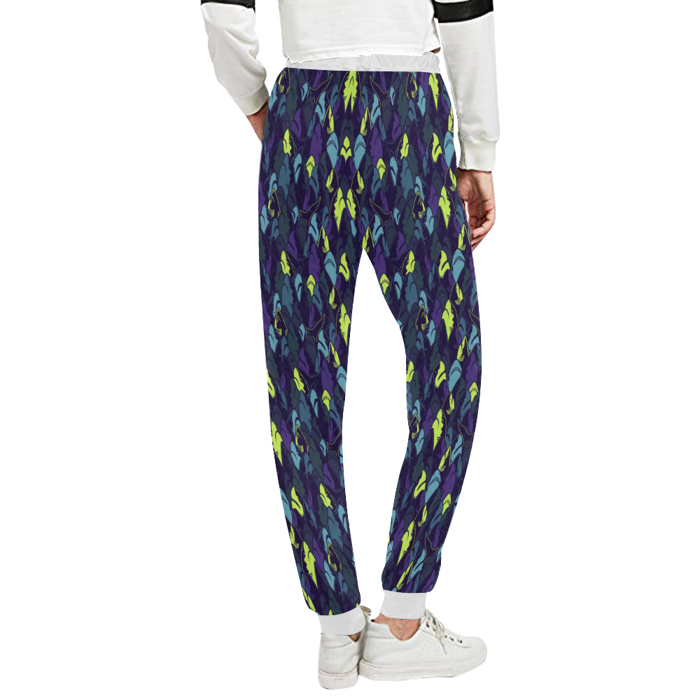 Shark Neon color Print Unisex Sweatpants