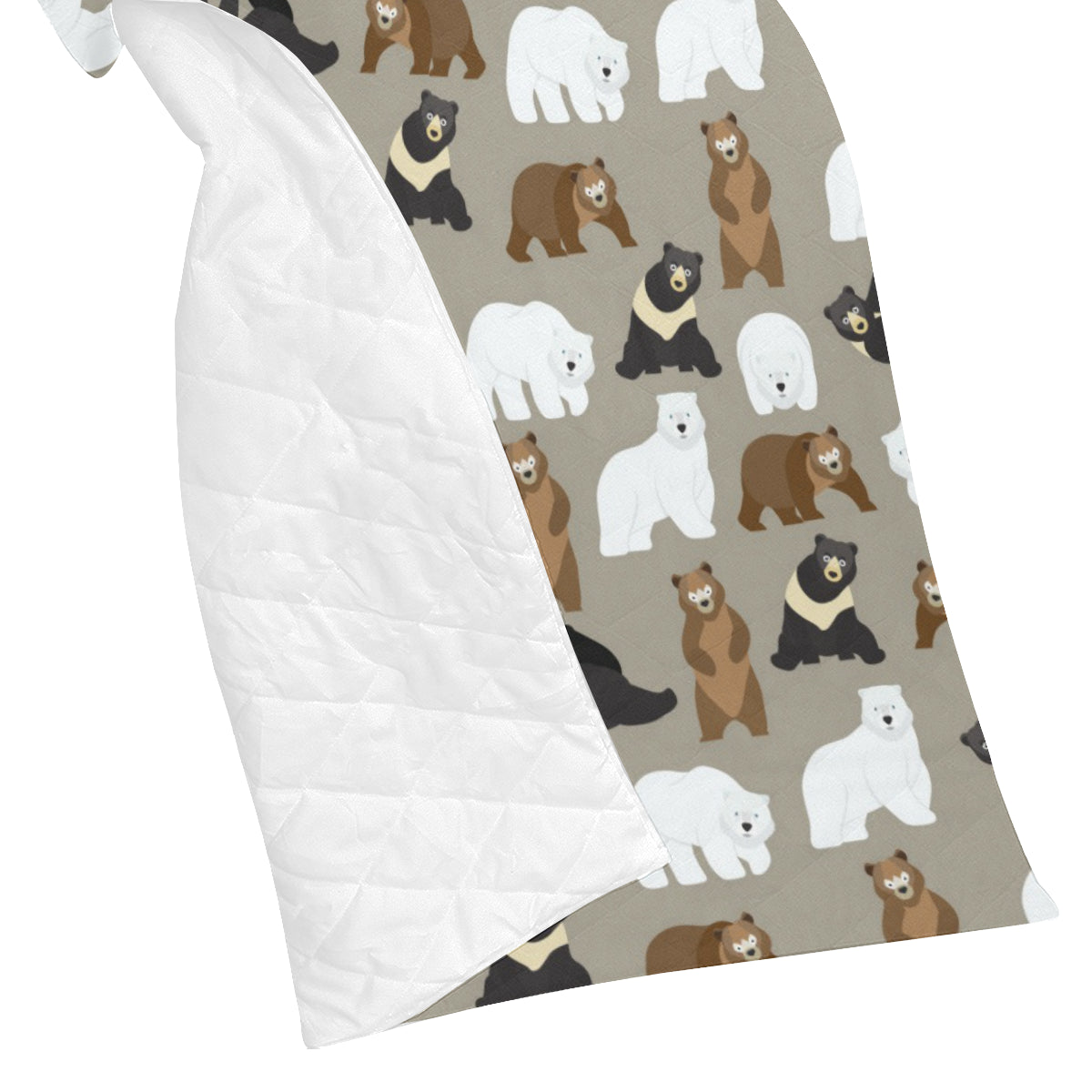 Bear Pattern Print Design BE03 Premium Quilt