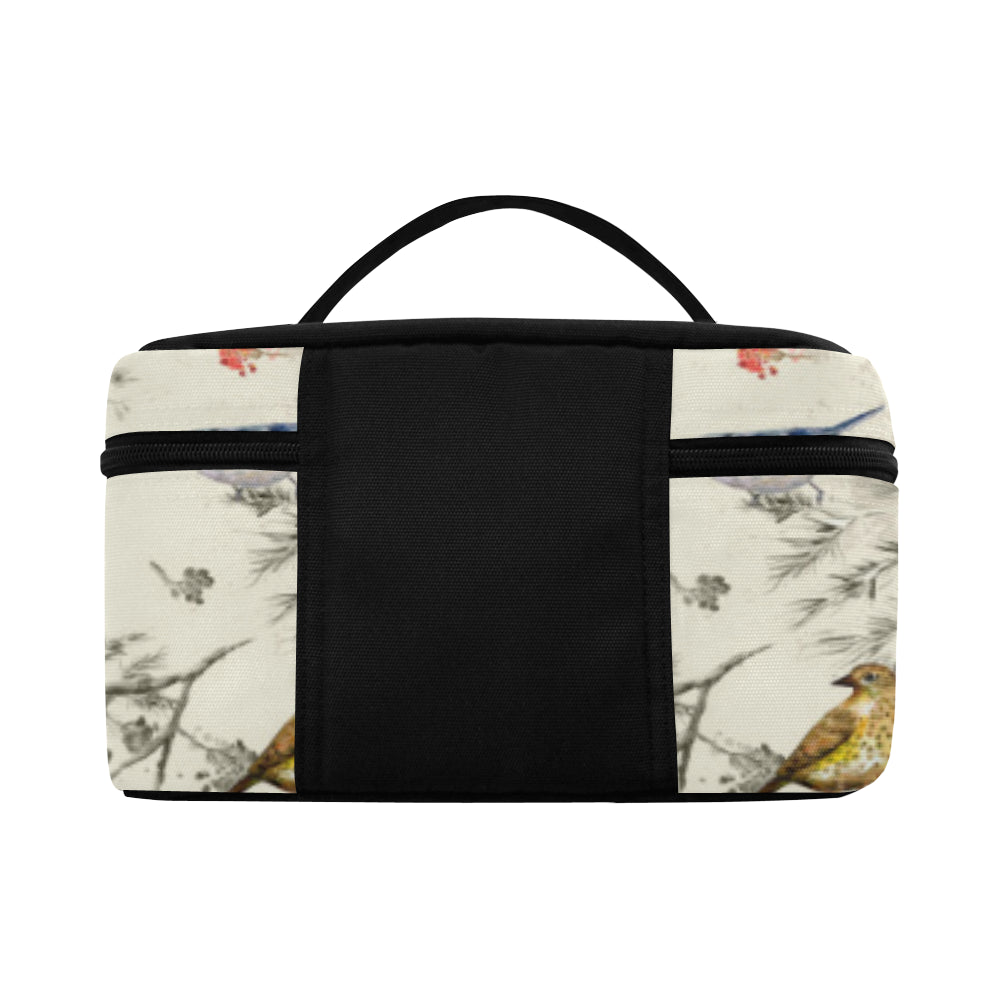 Bird Watercolor Design Pattern Makeup Bag