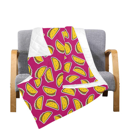 Taco Pattern Print Design TC01 Premium Quilt