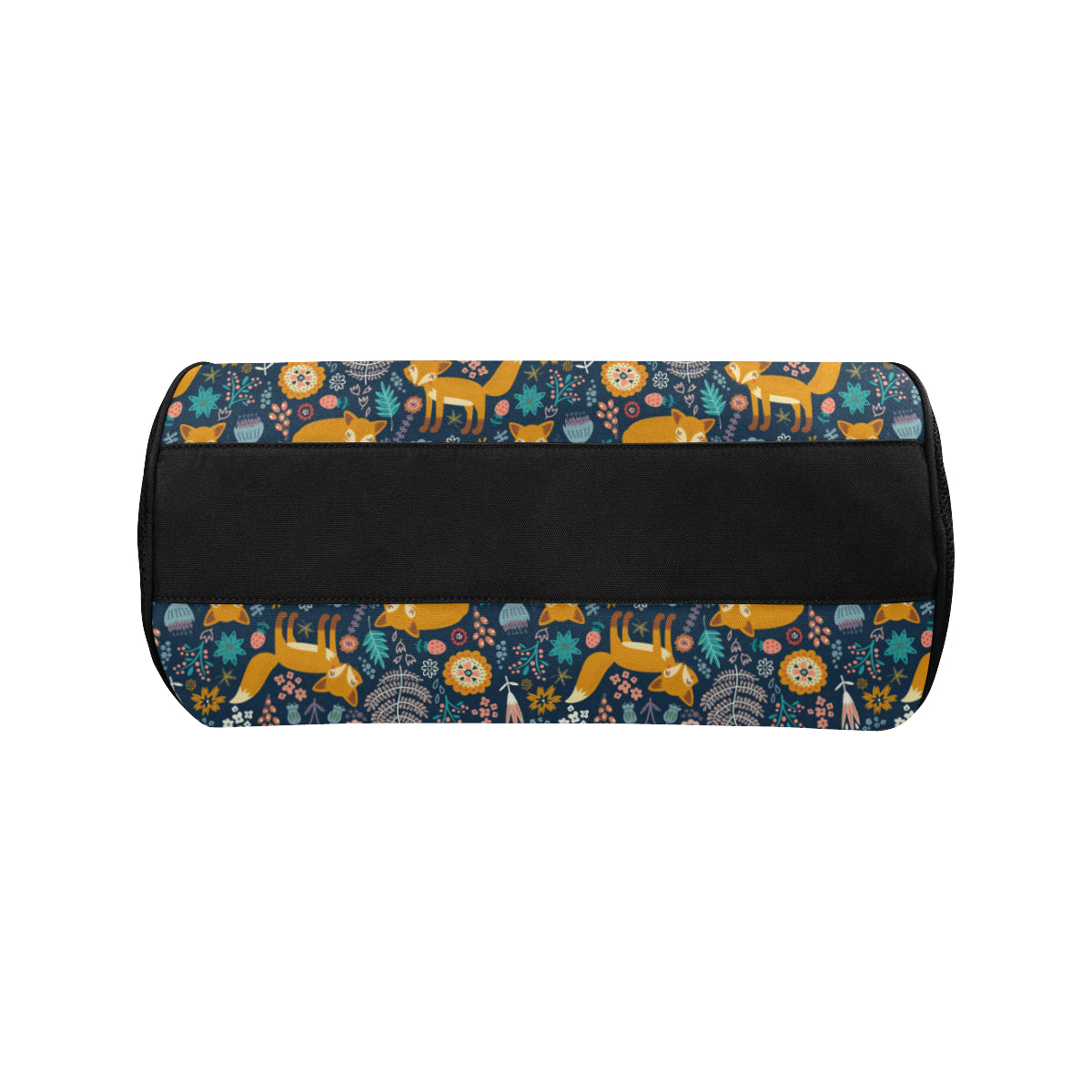 Fox Cute Jungle Print Pattern Travel Duffel Bags