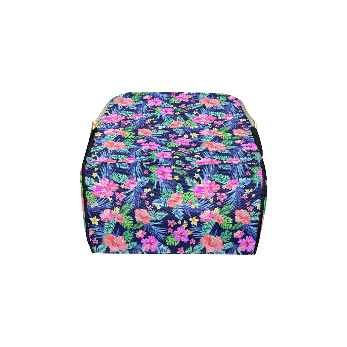 Neon Hibiscus Pattern Print Design HB016 Diaper Bag Backpack
