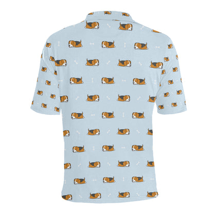 Beagle Pattern Print Design 06 Men Polo Shirt