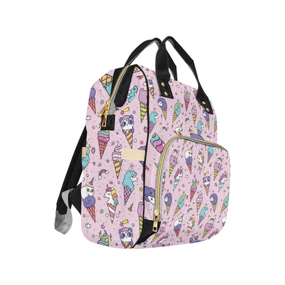 Ice Cream Pattern Print Design IC05 Diaper Bag Backpack