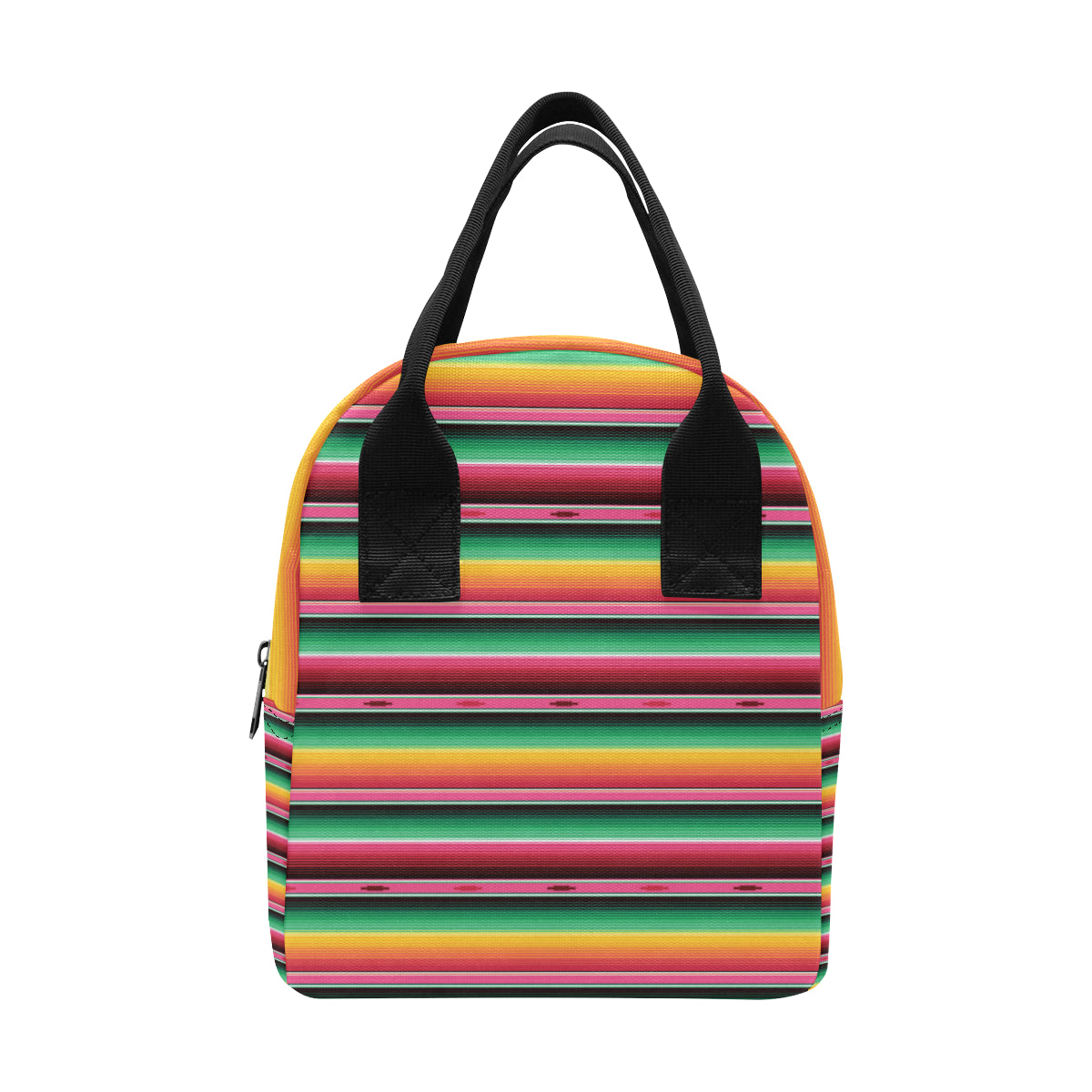 Mexican Blanket Classic Print Pattern Insulated Lunch Bag