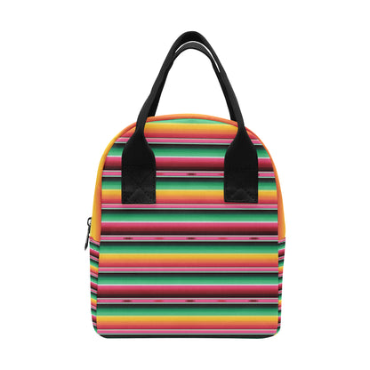 Mexican Blanket Classic Print Pattern Insulated Lunch Bag