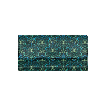Celestial Pattern Print Design 07 Women's Trifold Wallet
