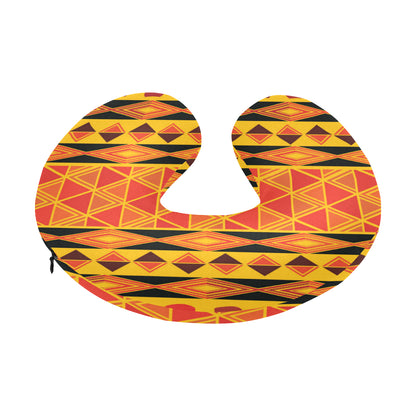 African Pattern Print Design 01 U-Shaped Travel Neck Pillow