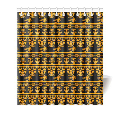 Eye of Horus Tribal Egypt Pattern Shower Curtain
