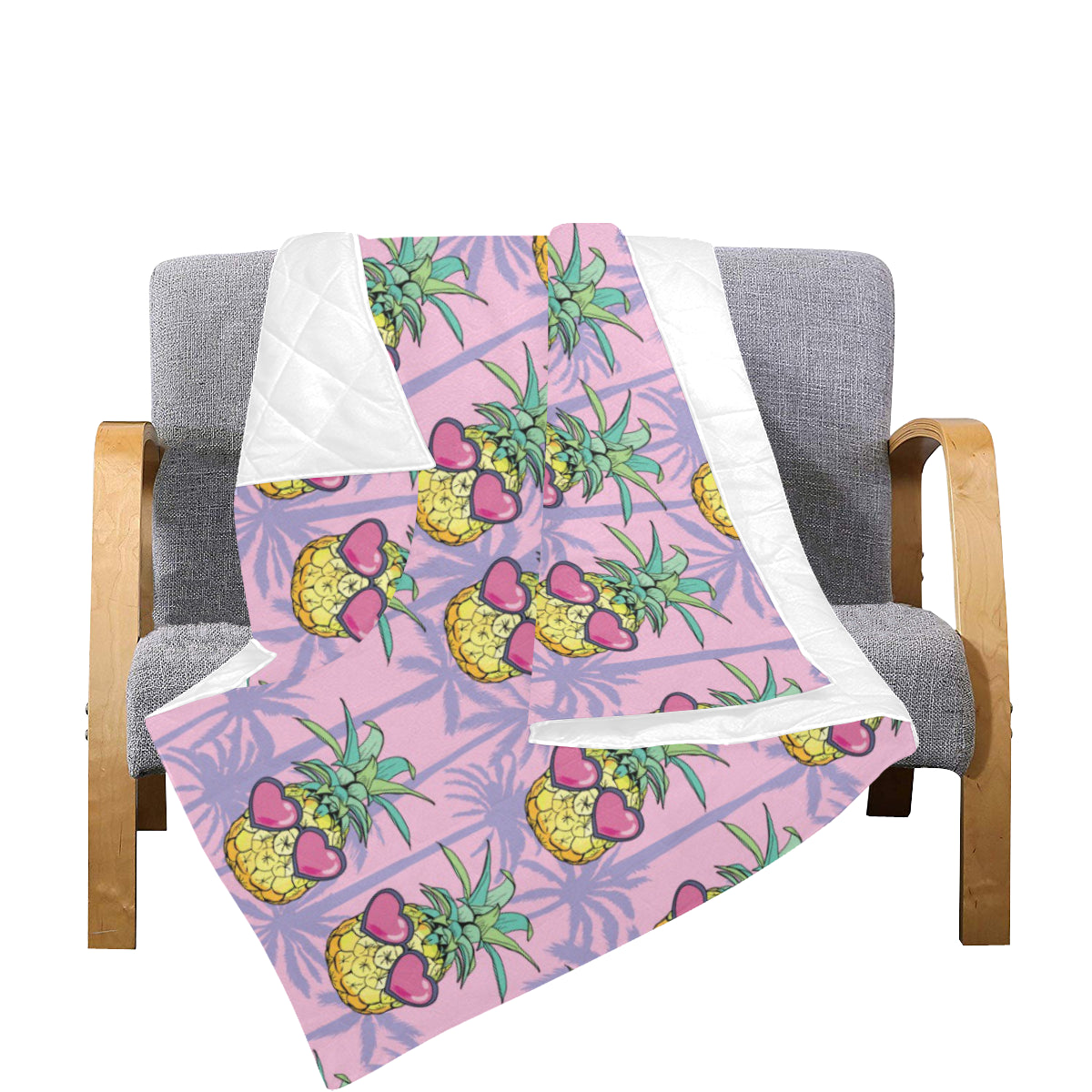 Pineapple Pattern Print Design PP06 Premium Quilt