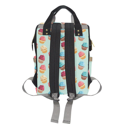 Cupcake Pattern Print Design 01 Diaper Bag Backpack
