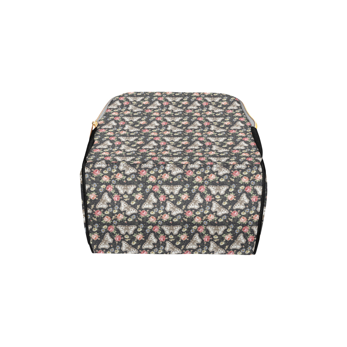 Butterfly Flower Pattern Print Design 07 Diaper Bag Backpack