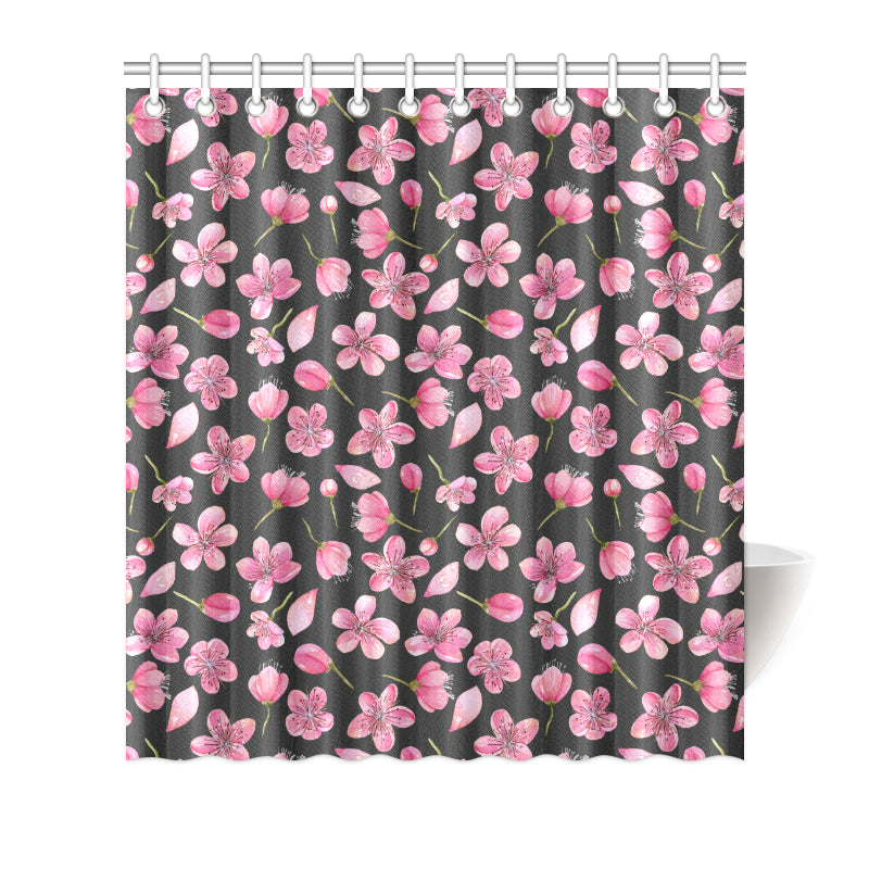 Apple blossom Pattern Print Design AB03 Shower Curtain