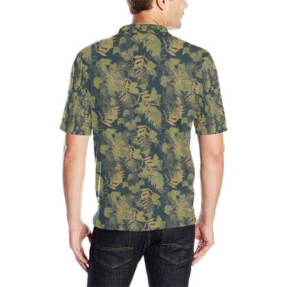 Camouflage Tropical Pattern Print Design 04 Men Polo Shirt