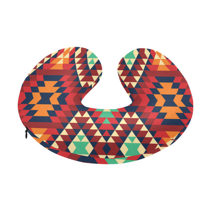 Native Pattern Print Design A07 U-Shaped Travel Neck Pillow