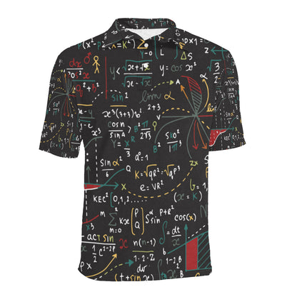 Math Pattern Print Design 04 Men Polo Shirt