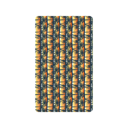 Palm Tree Sunset Design Print Rubber Doormat