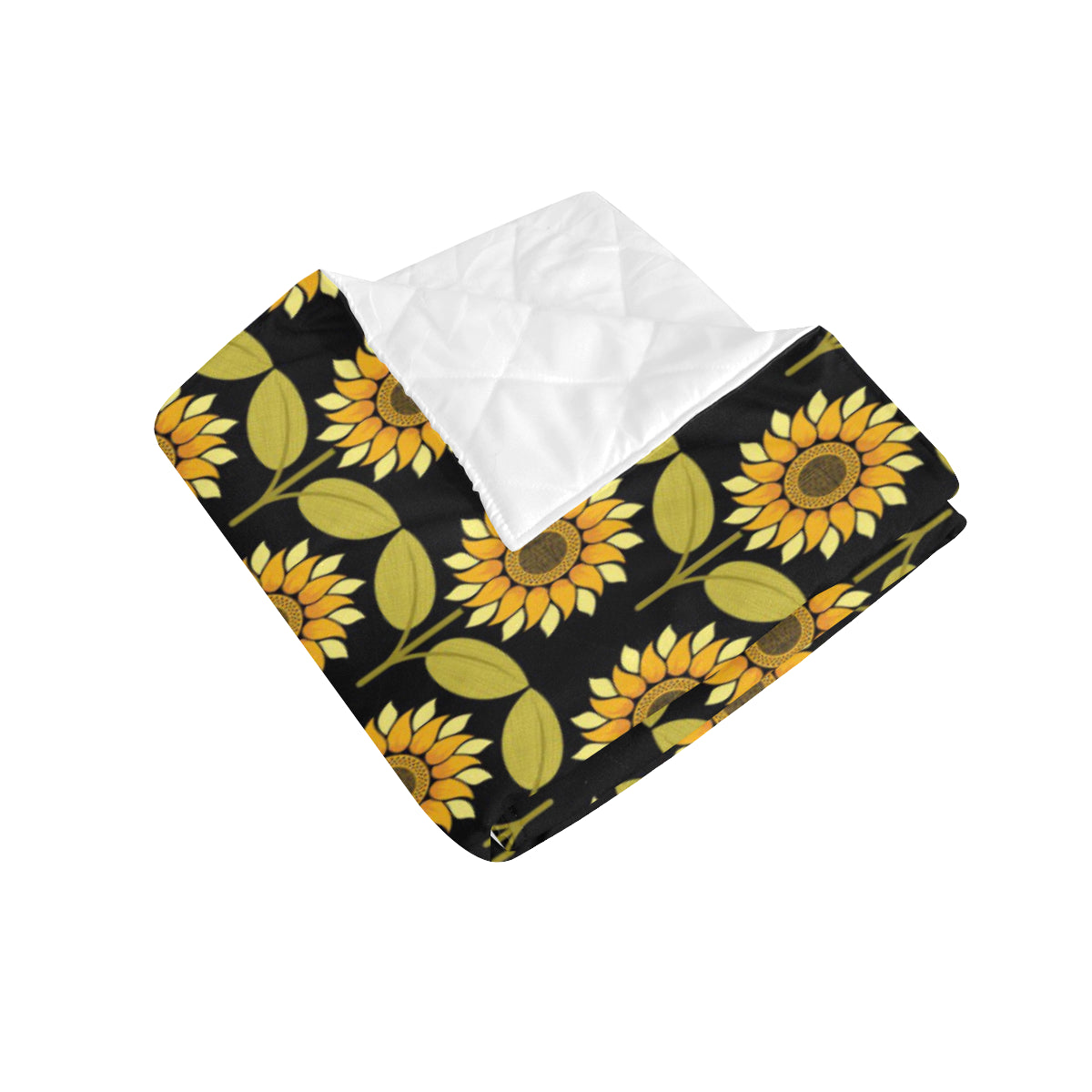 Sunflower Pattern Print Design SF015 Premium Quilt