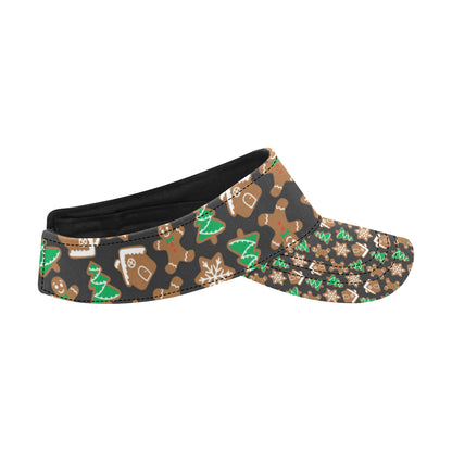Gingerbread Pattern Print Design 02 Unisex Sun Visor