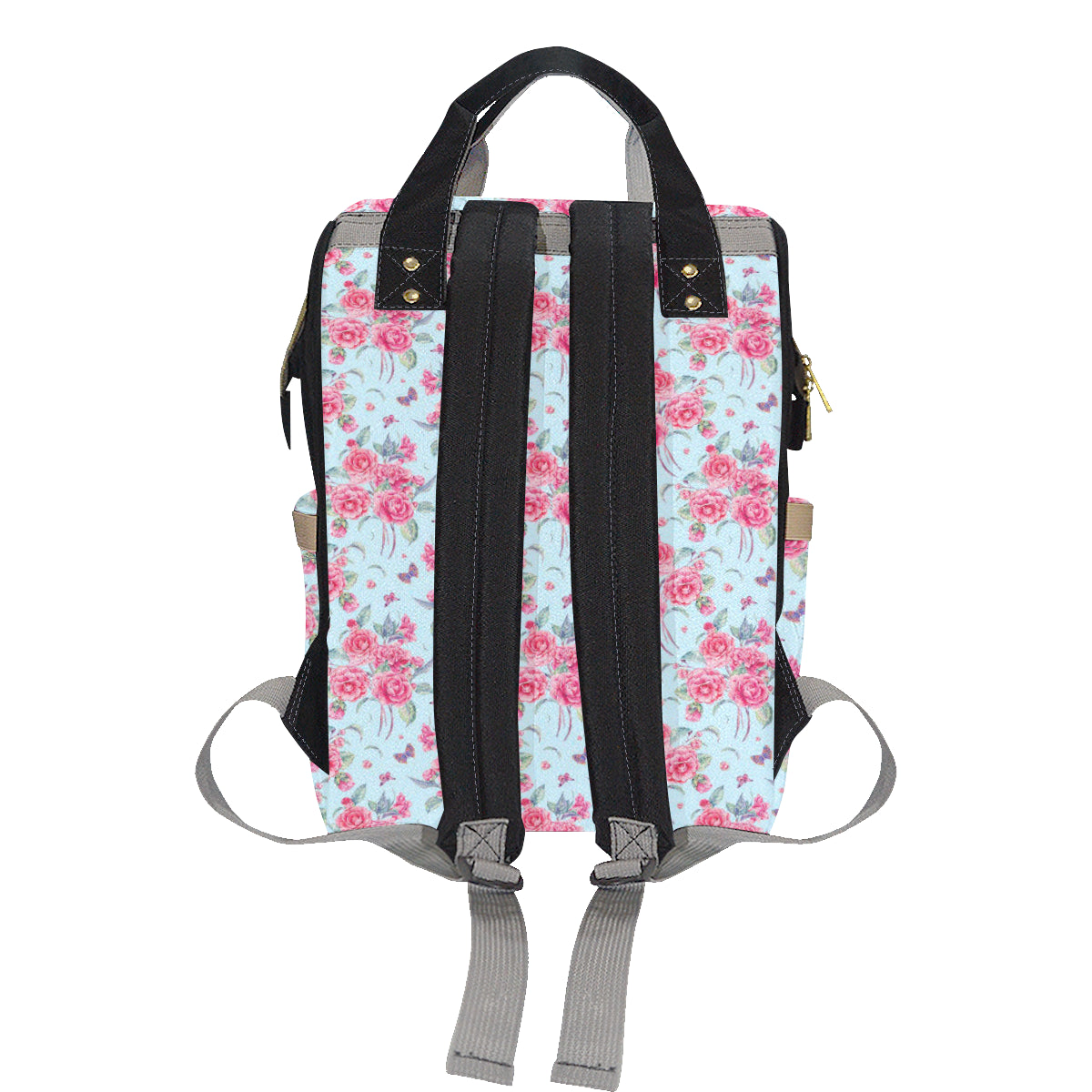 Camellia Pattern Print Design 01 Diaper Bag Backpack