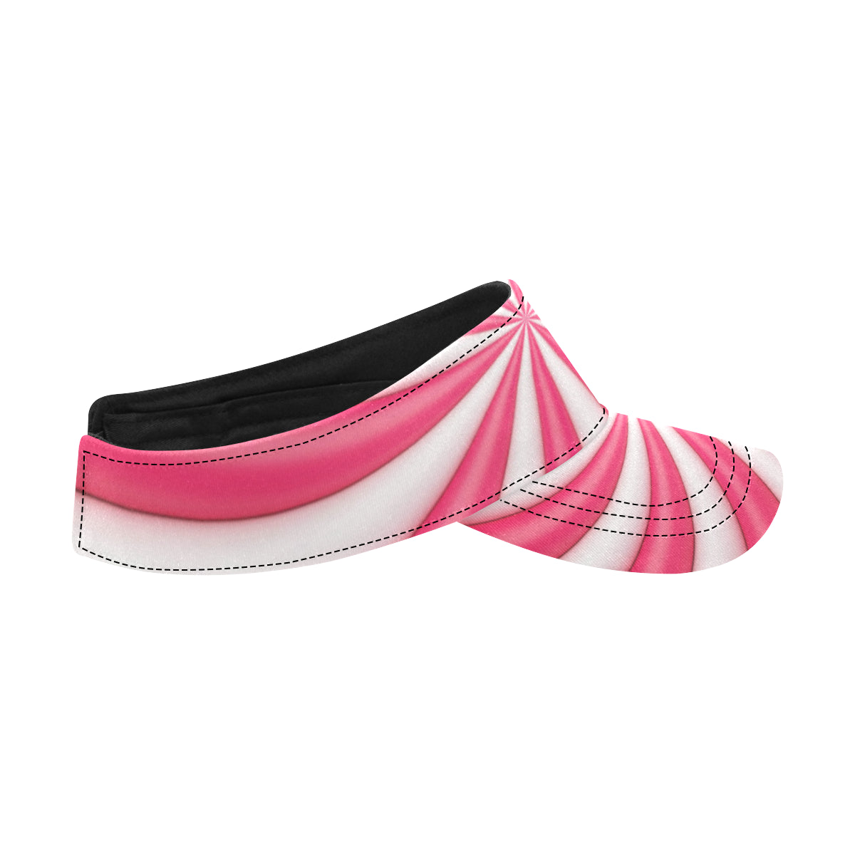 Vortex Twist Swirl Candy Print Unisex Sun Visor