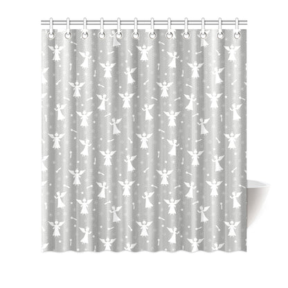 Angel Pattern Print Design 03 Shower Curtain