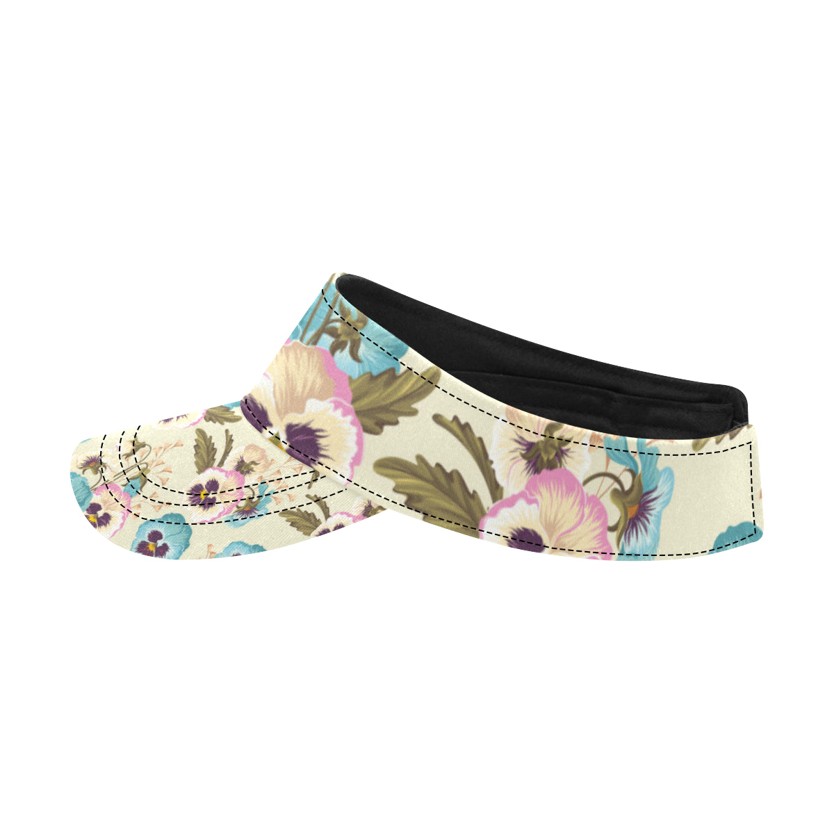 Pansy Pattern Print Design A02 Unisex Sun Visor