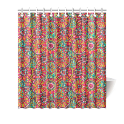 Boho Pattern Print Design 01 Shower Curtain