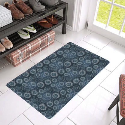 Sun Moon Tattoo Design Themed Print Rubber Doormat