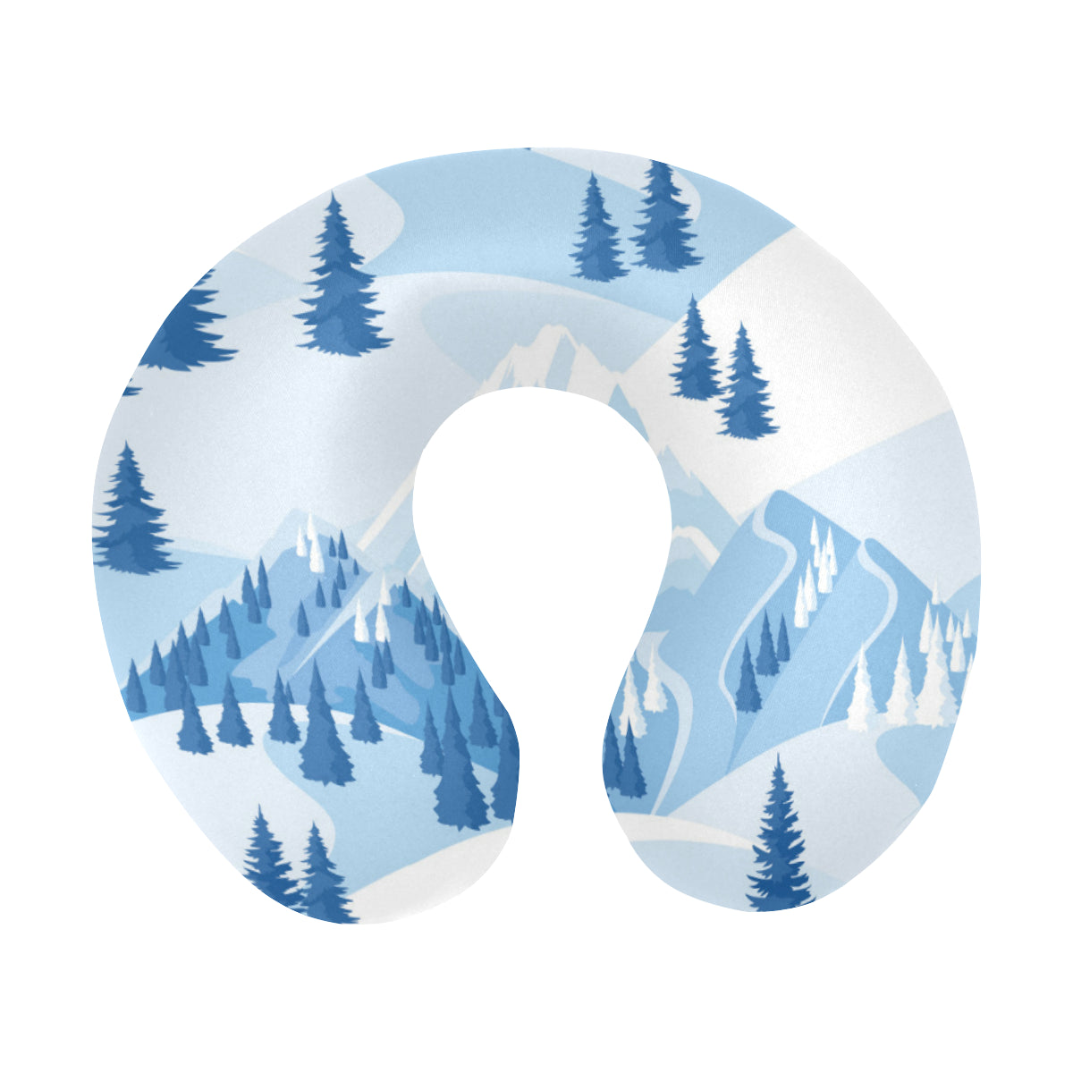 Mountain Pattern Print Design 03 U-Shaped Travel Neck Pillow