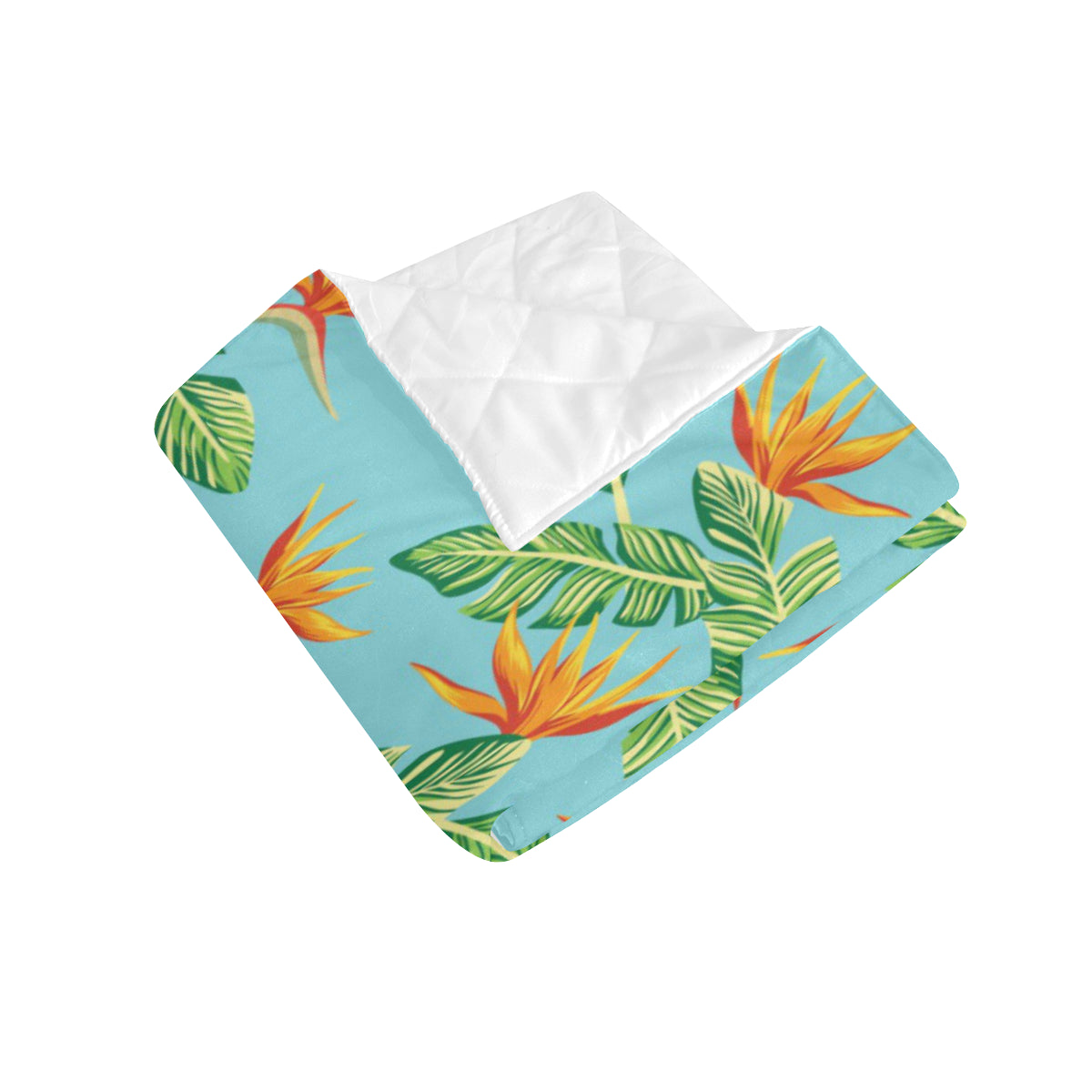 Bird Of Paradise Pattern Print Design BOP04 Premium Quilt