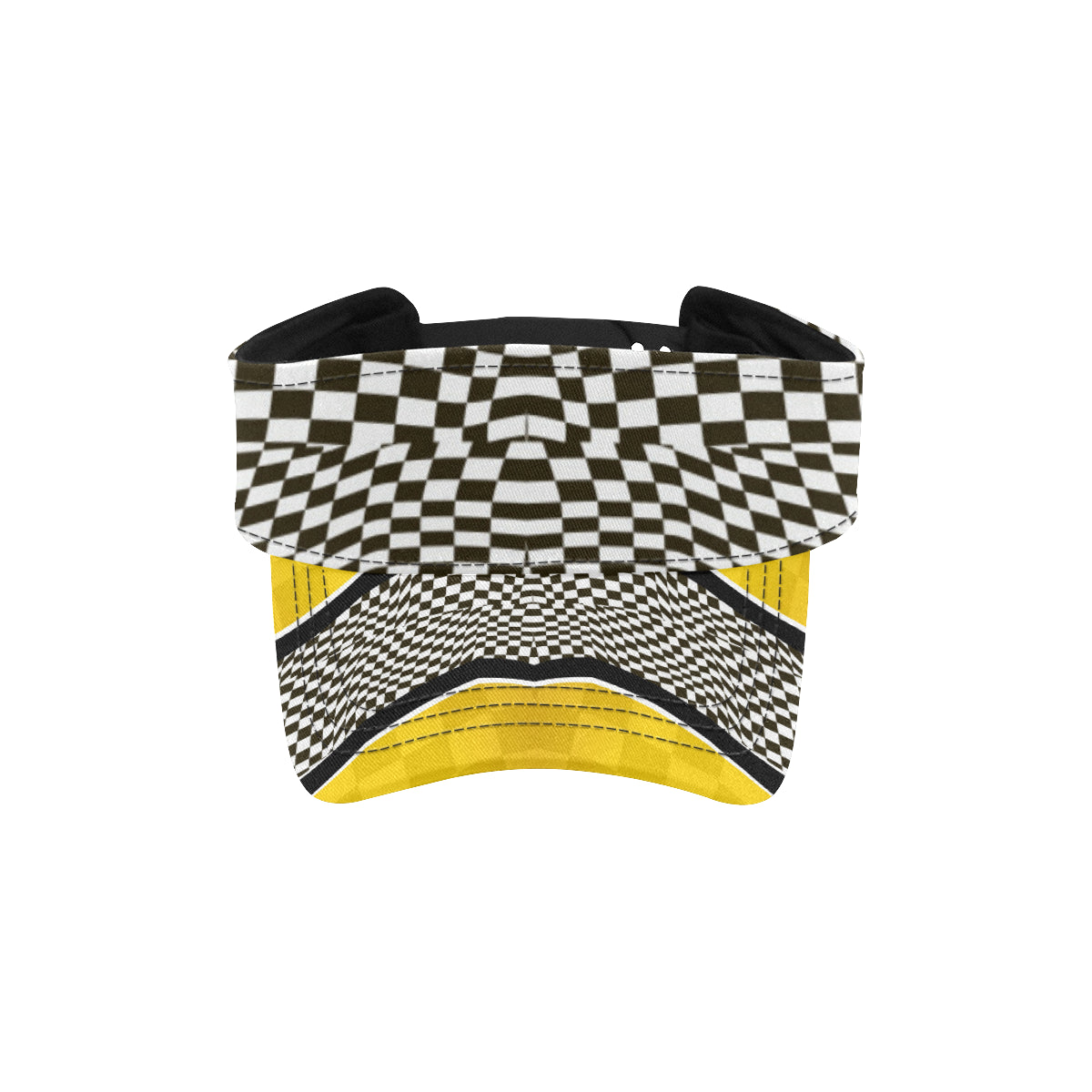 Checkered Pattern Print Design 02 Unisex Sun Visor