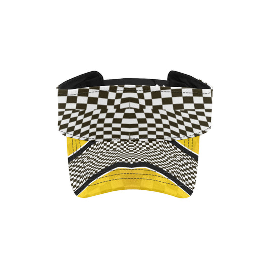 Checkered Pattern Print Design 02 Unisex Sun Visor
