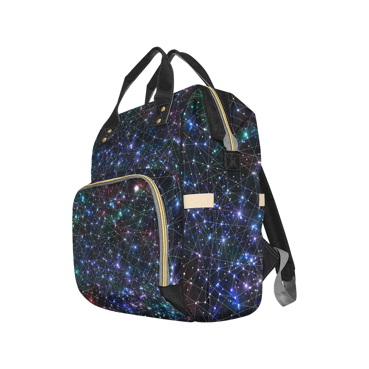 Cosmic Pattern Print Design 01 Diaper Bag Backpack