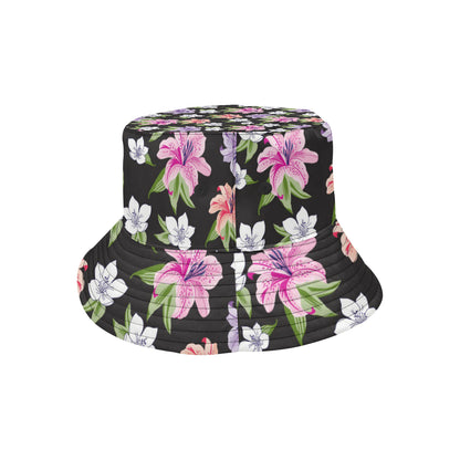 Lily Pattern Print Design LY02 Unisex Bucket Hat
