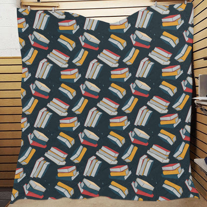Book Pattern Print Design 07 Premium Quilt