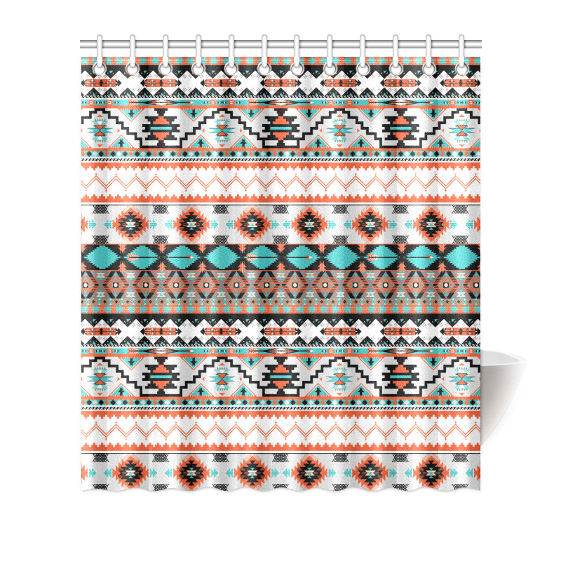 Tribal Aztec Indians pattern Shower Curtain