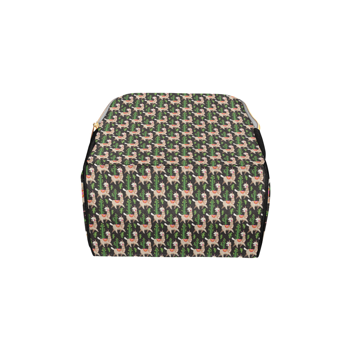 Alpaca Cactus Design Themed Print Diaper Bag Backpack