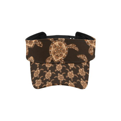 Tribal Sea Turtle Pattern Print Design T09 Unisex Sun Visor