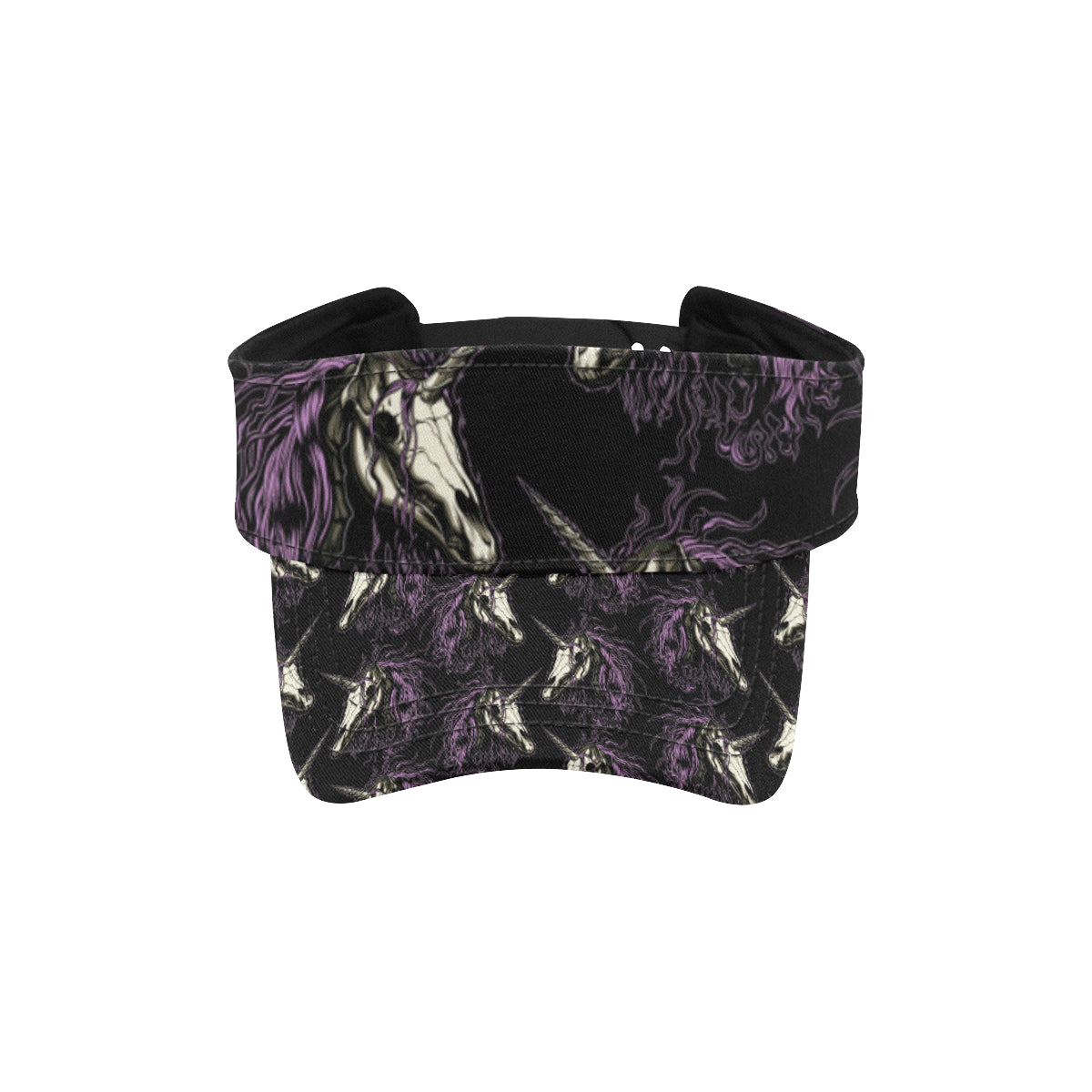 Unicorn Skull head Unisex Sun Visor