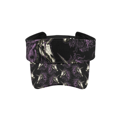 Unicorn Skull head Unisex Sun Visor