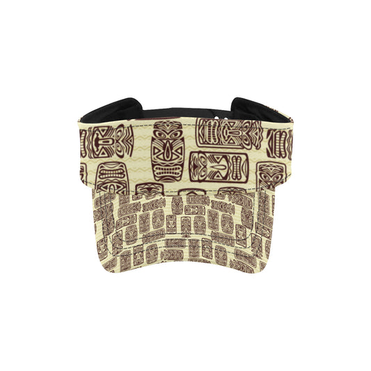 Tiki Brown Mask Print Unisex Sun Visor