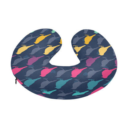 Birds Pattern Print Design 01 U-Shaped Travel Neck Pillow