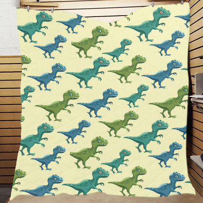 T Rex Pattern Print Design A04 Premium Quilt
