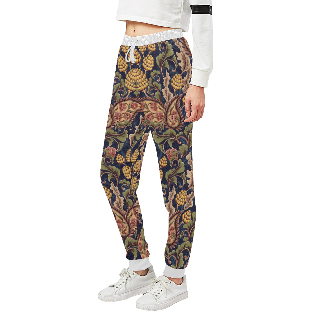 Floral Vintage Classic Print Unisex Sweatpants