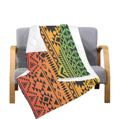 Rastafarian Pattern Print Design A04 Premium Quilt
